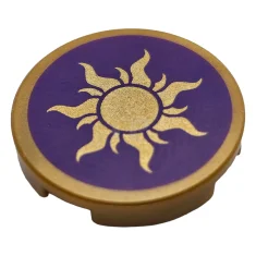 LEGO Tile 2 x 2 Round with Bottom O and Sun…