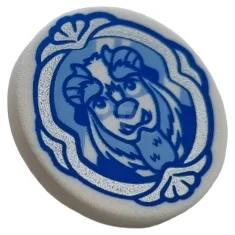 LEGO Road Sign Clip-on 2 x 2 Round with Hand Mirror…