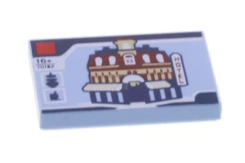 LEGO Tile 2 x 3 with Cafe Corner Pattern