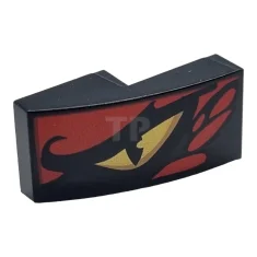 LEGO Slope 2 x 1 Curved with Dragon Eye Pattern -…