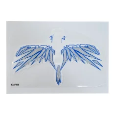LEGO Plastic Wings with White, Gray, and Blue Lightning on Trans-Clear…