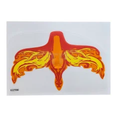 LEGO Plastic Wings with Yellow and Orange Flames on Red Background…