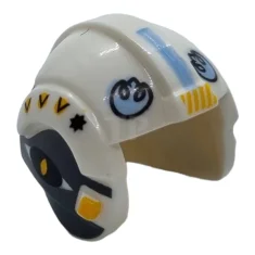 LEGO Minifig, Headgear Helmet SW Rebel Pilot with Bright Light Blue…