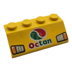 LEGO Pendenza 2 x 4 - 45° con logo Octan