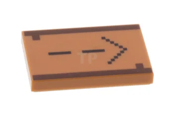 LEGO Tile 2 x 3 with Arrow Pattern