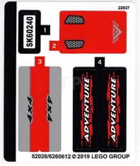 LEGO Sticker for Set 60240