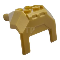 LEGO Borstpantser met 4 noppen en handvat met gesloten uiteinden