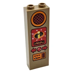 LEGO Brick 1 x 2 x 5 with Orange Speaker and…