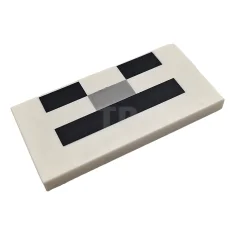 LEGO Tile 2 x 4 with Pixelated Face Pattern