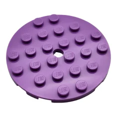 LEGO Piastra, rotonda 6 x 6 con foro