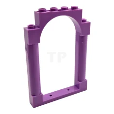 LEGO Frame 1 x 6 x 7 afgerond met pilaren