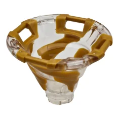 LEGO Tornado with Pearl Gold Spiral Pattern and Four Handles on…