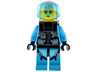 LEGO Jet Pilot avec support de cou (pour parachute)