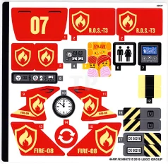 LEGO Pegatina para Set 60216