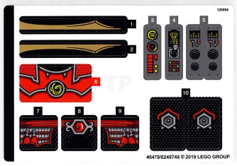 LEGO Pegatina para Set 70669