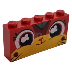 LEGO Brick 1 x 5 x 2 with Smiling Ultrakatty Pattern