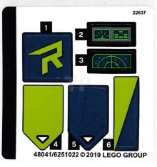 LEGO Sticker for Set 70826