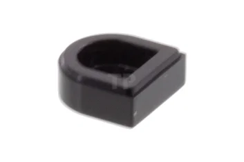 LEGO Tegel 1 x 1 Halve Cirkel met Streeppatroon