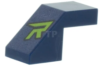 LEGO Pendenza 1 x 2 - Ritaglio a 45° con motivo…