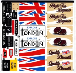 LEGO Sticker voor set 10258