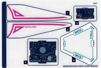 LEGO Sticker for Set 70830