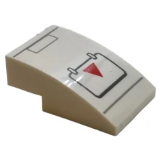 LEGO Slope 3 x 2 Curved with A-wing Hull Plates Pattern