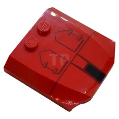 LEGO Plate 4 x 4 x 2/3 Triple Curved with SW…