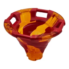 LEGO Tornado with Red Spiral Pattern and Four Handles on Top…