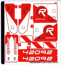LEGO Sticker for Set 42092