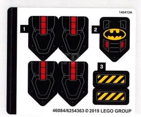 LEGO Aufkleber für Set 76116