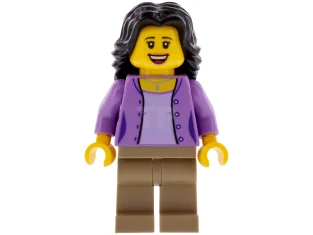 LEGO Mom, Medium Lavender Jacket over Lavender Shirt, Dark Tan Legs,…