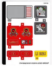 LEGO Autocollant pour l'ensemble 10263