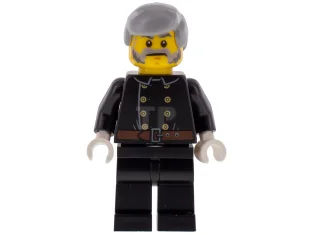 LEGO Feu - veste à 8 boutons, cheveux gris bleuté clair…