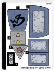 LEGO Sticker voor set 70829