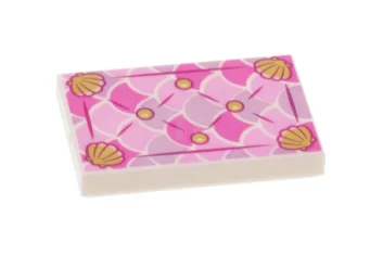 LEGO Tile 2 x 3 with Shells and Fasteners Pattern (Seat…