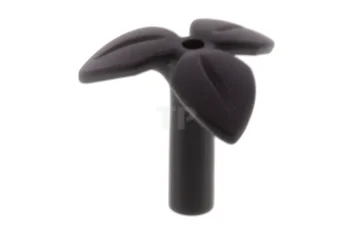 LEGO Stelo di pianta con 3 foglie e pin inferiore