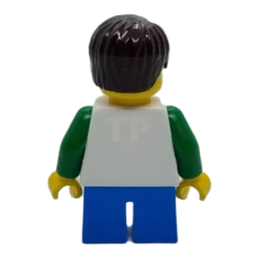 LEGO Bambino con minifigure spaziali classiche che galleggiano