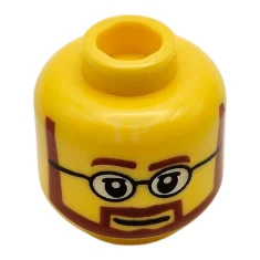 LEGO Kopf-Minifigur mit Bartmuster