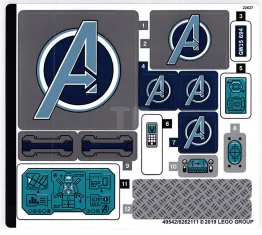 LEGO Pegatina para Set 76131