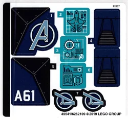 LEGO Sticker for Set 76126