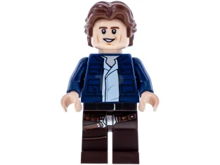 LEGO Han Solo, gambe marrone scuro con motivo a fondina, giacca…