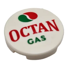 LEGO Tile 2 x 2 Round with Bottom O and 'OCTAN…