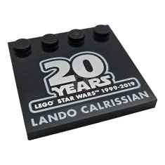 LEGO Piastrelle 4 x 4 con borchie sul bordo con motivo…