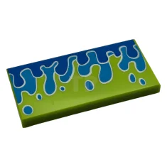 LEGO Piastrelle 2 x 4 con motivo Schizzi d'acqua