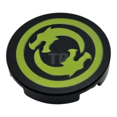 LEGO Tile 2 x 2 Round with Bottom O and Dragons…