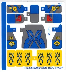 LEGO Sticker for Set 75258