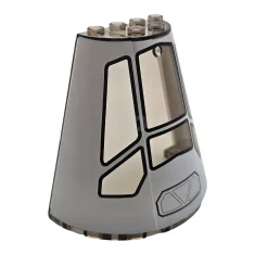 LEGO Cone 8 x 4 x 6 Half with Rocket Cockpit…