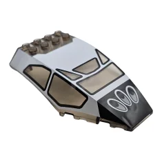 LEGO Windscreen 10 x 6 x 2 Curved with White Frame…