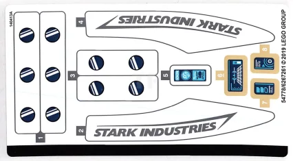 LEGO Sticker for Set 76130