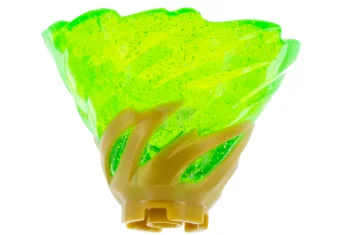 LEGO Tornado Spiral with trans-green Funnel (glitter)